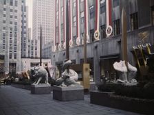 United Nations exhibit put on by OWI in Rockefeller Plaza, New York, N.Y. , 1943. Creator: Marjory Collins