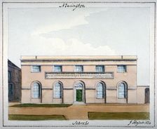 United Parochial National Charity and Sunday Schools, Newington Butts, Southwark, London, 1824. Artist: John Hassell