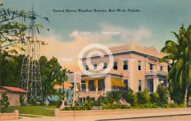 'United States Weather Bureau, Key West, Florida', c1940s. Artist: Unknown.