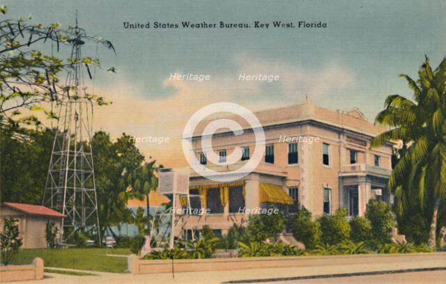 'United States Weather Bureau, Key West, Florida', c1940s. Artist: Unknown.