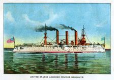 United States Armoured Cruiser Brooklyn' c1890s