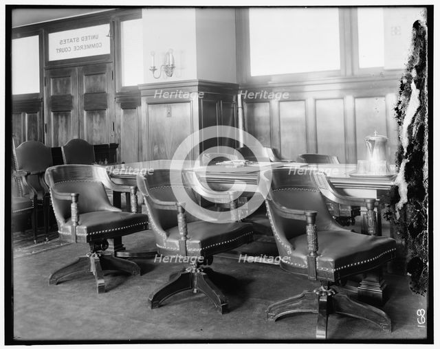 United States Commerce Court, between 1910 and 1920. Creator: Harris & Ewing.