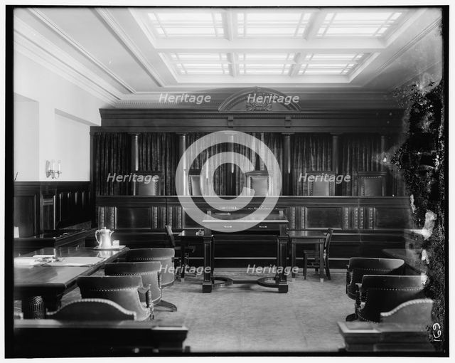 United States Commerce Court, between 1910 and 1920. Creator: Harris & Ewing.