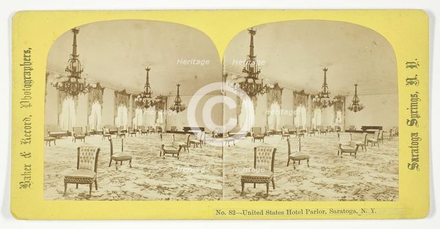 United States Hotel Parlor, Saratoga, N.Y., 1875/99. Creator: Baker & Record.