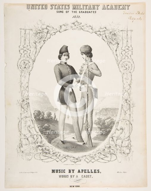 United States Military Academy: Song of the Graduates, 1852. Creator: Sarony & Co.