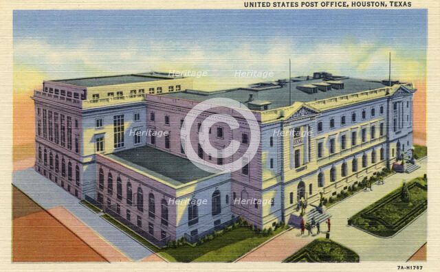 United States Post Office, Houston, Texas, USA, 1937. Artist: Unknown
