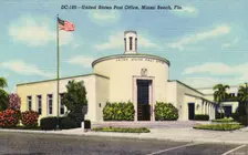 United States Post Office, Miami Beach, Florida, USA, 1945