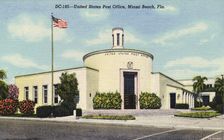 United States Post Office, Miami Beach, Florida, USA, 1945