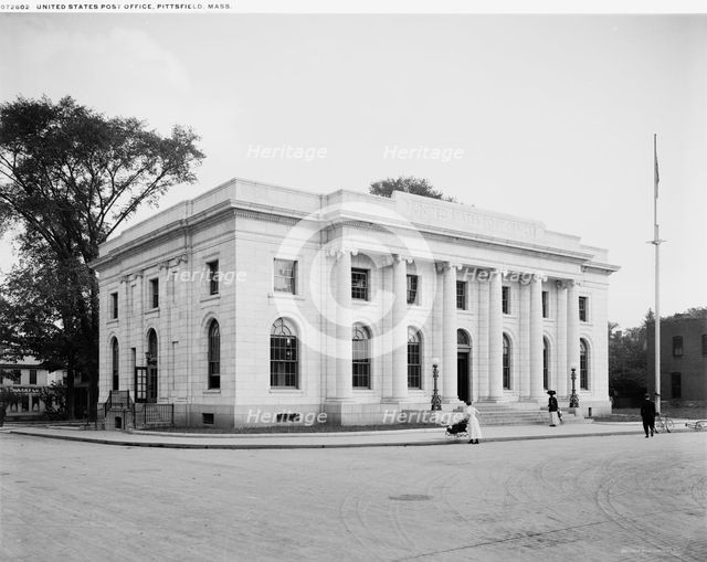 United States Post Office, Pittsfield, Mass., between 1910 and 1930. Creator: Unknown.