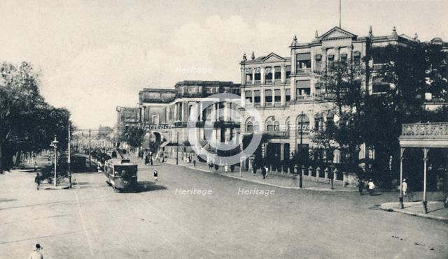 'United Services Club, Chowringhee Road, Calcutta', early 20th century. Creator: Unknown.