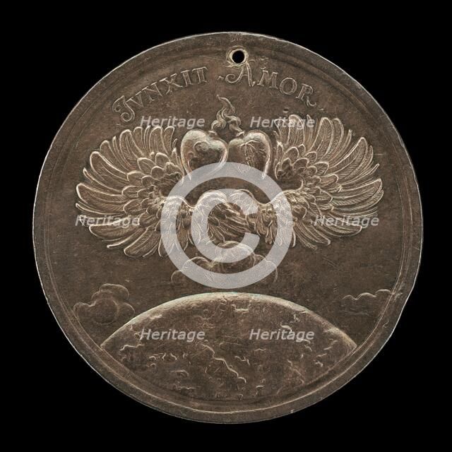 Uniting Europe [reverse], 1705. Creator: Johann Georg Seidlitz.