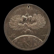 Uniting Europe [reverse], 1705. Creator: Johann Georg Seidlitz