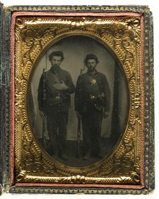 Unitlted (Two Soldiers), 1855/99. Creator: Unknown