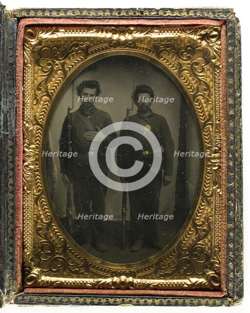 Unitlted (Two Soldiers), 1855/99. Creator: Unknown.
