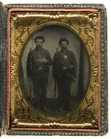 Unitlted (Two Soldiers), 1855/99. Creator: Unknown