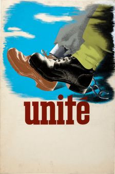 Unity World War II poster, between 1939 and 1946. Creators: Central Office of Information, Unknown