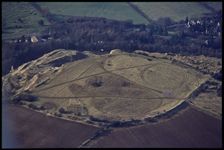 Univallate Iron Age hillfort on Leckhampton Hill, Cheltenham, Gloucestershire, 1971. Creator: Jim Hancock
