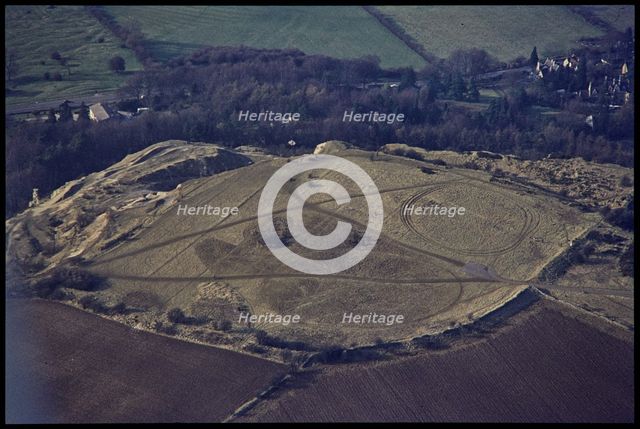 Univallate Iron Age hillfort on Leckhampton Hill, Cheltenham, Gloucestershire, 1971. Creator: Jim Hancock.