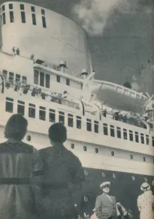 Universal admiration was accorded to the fine performance of the Bremen 1936