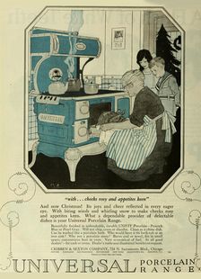 Universal Porcelain Range, Advertising From The Saturday Evening Post , ca 1920-1925. Creator: Anonymous