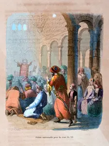 Universal Prayer for the Flooding of the Nile Egypt, c1847. Artist: Jean Adolphe Beauce
