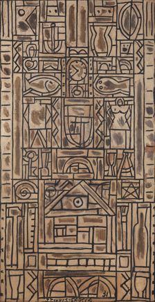 Universal Symmetrical Composition in Black and White, 1931. Creator: Torres-García, Joaquín (1874-1949)