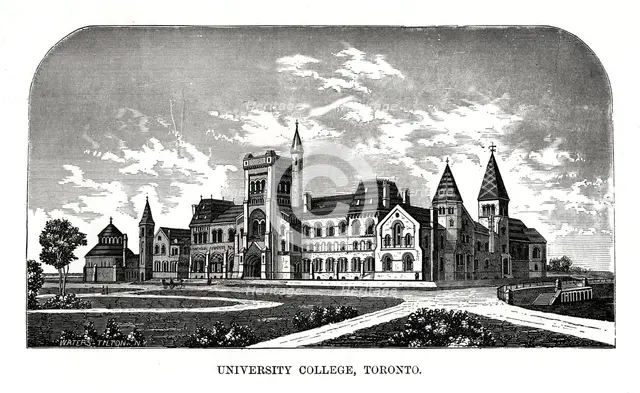 University College, Toronto, Canada, 19th century. Artist: Tilton Waters