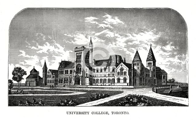 University College, Toronto, Canada, 19th century. Artist: Tilton Waters
