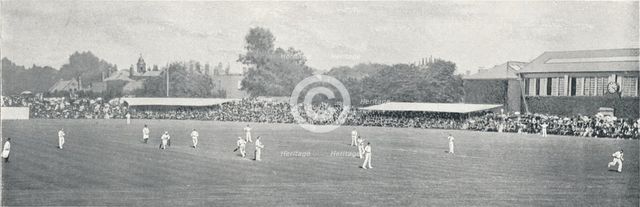 'University Cricket Match at Lord's', c1896. Artist: Russell & Sons.