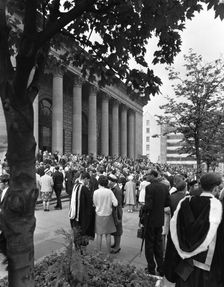 University graduates outside Sheffield City Hall, South Yorkshire, 1967. Artist: Michael Walters