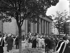 University graduates outside Sheffield City Hall, South Yorkshire, 1967. Artist: Michael Walters