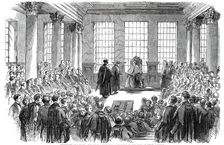 University of London - the First Conference of Degrees, in the Hall of King's College, 1850. Creator: Unknown