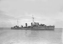 Unkown navel vessel, early 20th century. Creator: Kirk & Sons of Cowes