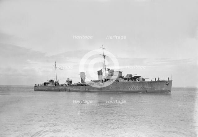 Unkown navel vessel, early 20th century. Creator: Kirk & Sons of Cowes.