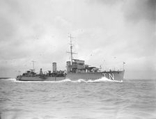 Unkown navel vessel, early 20th century. Creator: Kirk & Sons of Cowes