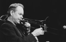 Unknown Trombonist, c1982. Creator: Brian Foskett