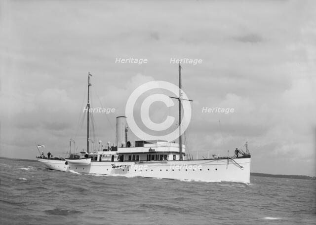 Unknown vessel underway. Creator: Kirk & Sons of Cowes.