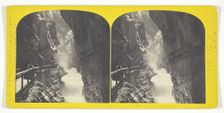 Unknown [waterfall in a ravine], 1850/96. Creator: William England