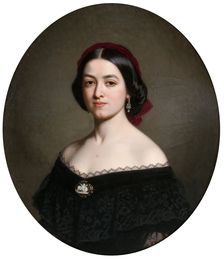 Unknown woman, 1859. Creator: Amalia Lindegren