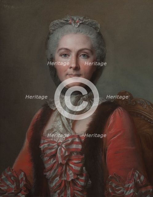 Unknown woman, called Marie Baudard de Sainte-James (1742-1782), married to Jean-Maurice..., 1761. Creator: Jean Valade.