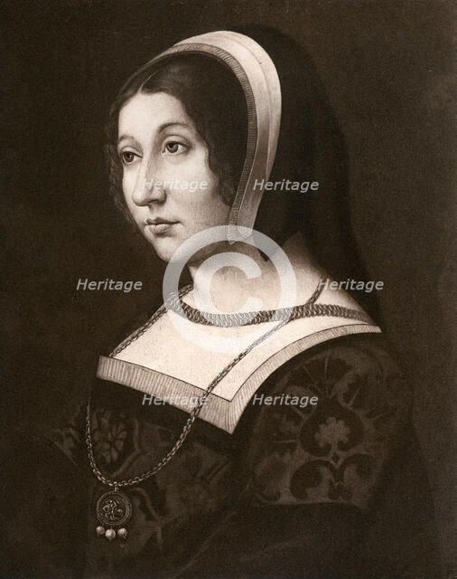 Unknown woman, formerly known as Margaret Tudor, c1520, (1902).Artist: Jean Perréal