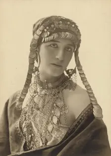 Unknown Woman in Theatrical Costume, 1913-1920. Creator: Paul Nadar