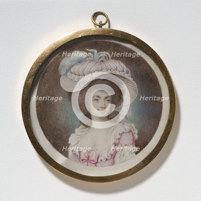 Unknown woman, possibly the artist's future wife Ulrika Maria Stahlberg, died 1797, 1786. Creator: Arvid Lundback.