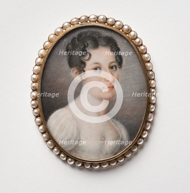 Unknown young lady, c1800. Creator: Johan Gustaf Hofvenskold.