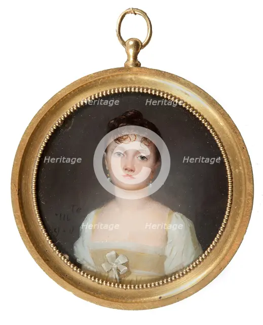 Unknown lady, late 18th-early 19th century. Creator: Marguerite Gerard.