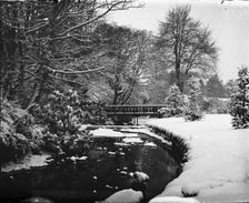 Unknown location snow scenes. Creator: Unknown