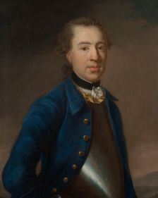 Unknown man (called Lieutenant Colonel Salomon Schützer), 1750. Creator: Johan Henrik Scheffel