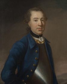 Unknown man (called Lieutenant Colonel Salomon Schützer), 1750. Creator: Johan Henrik Scheffel