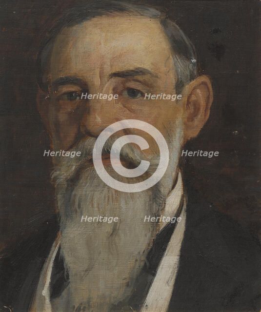 Unknown man, c19th century. Creator: Edvard Perseus.