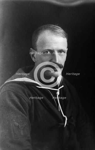 Unknown man in Air Force uniform, c1910s. Creator: Robert Augustus Henry L'Estrange.